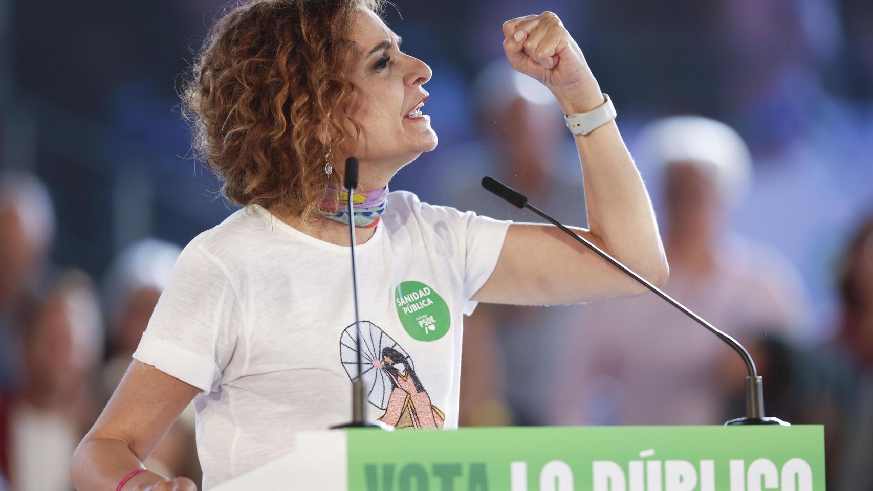 María Jesús Montero, durante su intervención en Cártama.