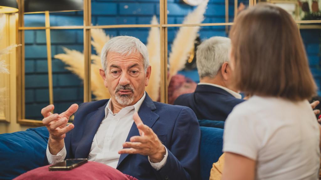 Carlos Sobera, durante su entrevista con EL ESPAÑOL.