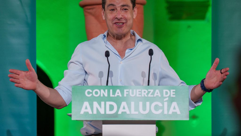 Juanma Moreno durante el acto en Córdoba.