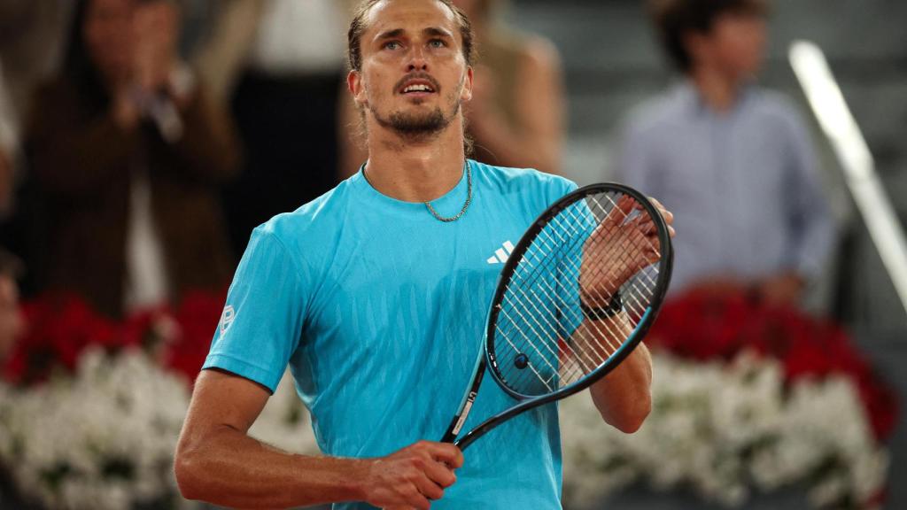 Zverev celebra su victoria ante Blockx.