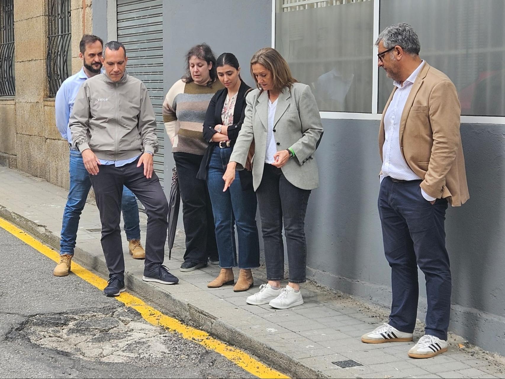 Miembros del Partido Popular de Vigo en las inmediaciones de Fátima