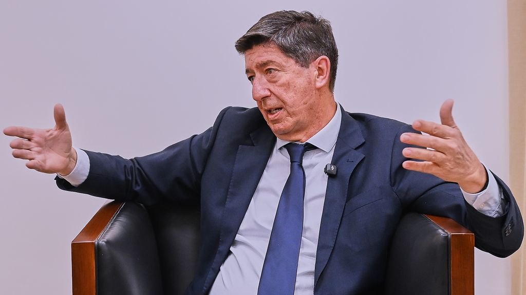 El exlíder andaluz de Ciudadanos y exvicepresidente de la Junta Juan Marín, durante la entrevista con EL ESPAÑOL.