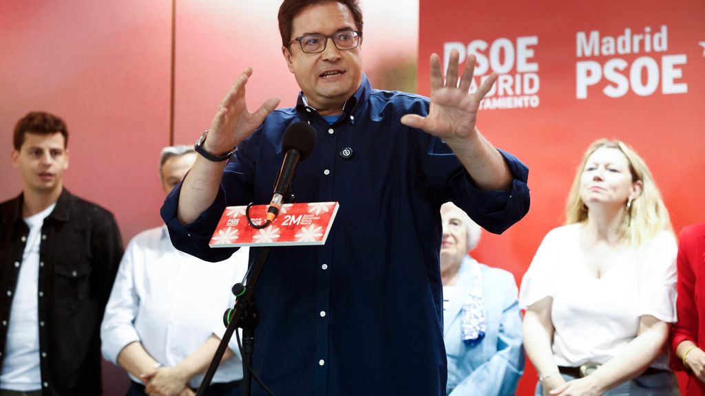El ministro Óscar López, este sábado durante el acto convocado por el PSOE con motivo del Dos de Mayo.