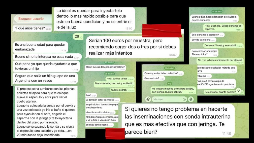 Montaje realizado por la autora a partir de extractos de conversaciones reales.