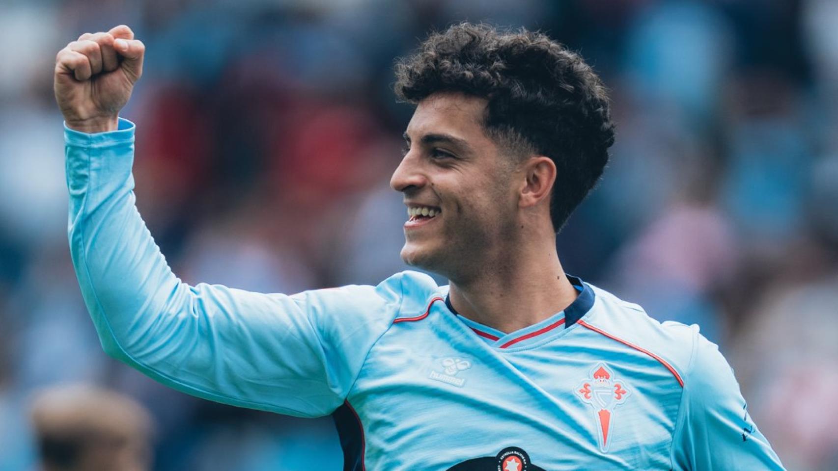 Hugo Álvarez, durante el Celta-Elche del 3 de mayo de 2026