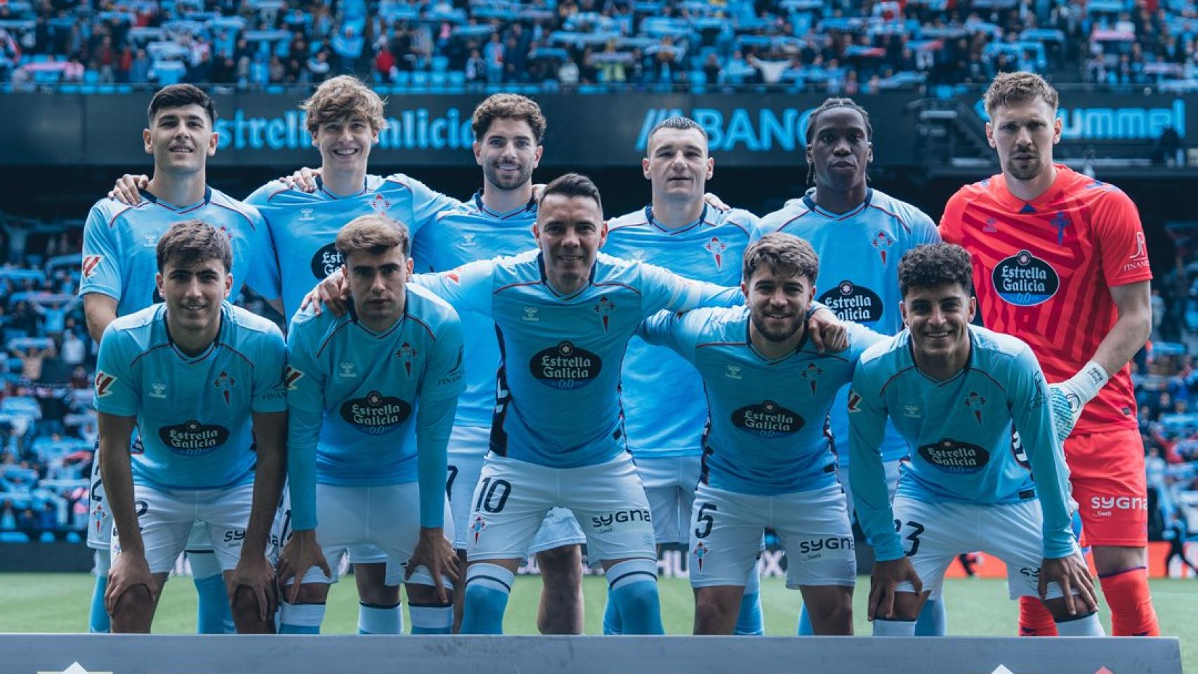 Plantilla del Celta en el encuentro contra el Elche, a 3 de mayo de 2026
