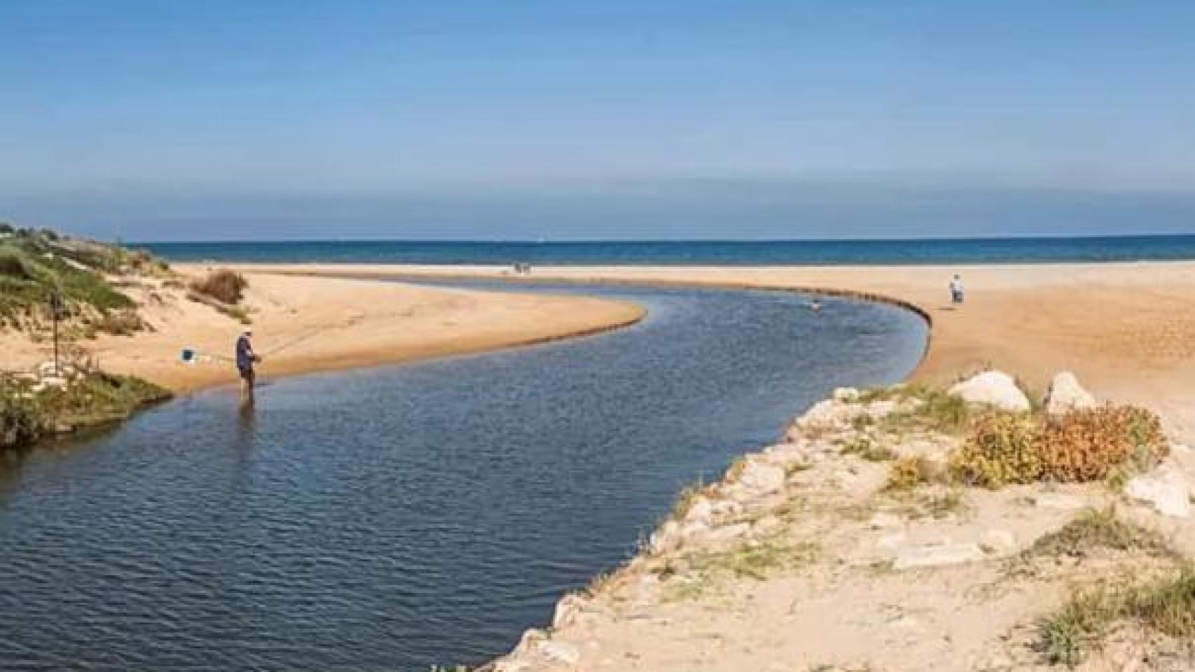 La zona de Aigua Morta en Oliva.