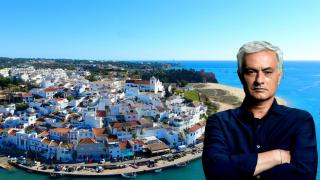 Montaje de Mourinho y la ciudad donde suele desconectarse.