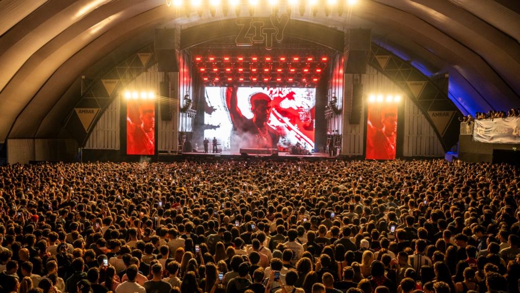 Concierto del cantante Duki en 2025.