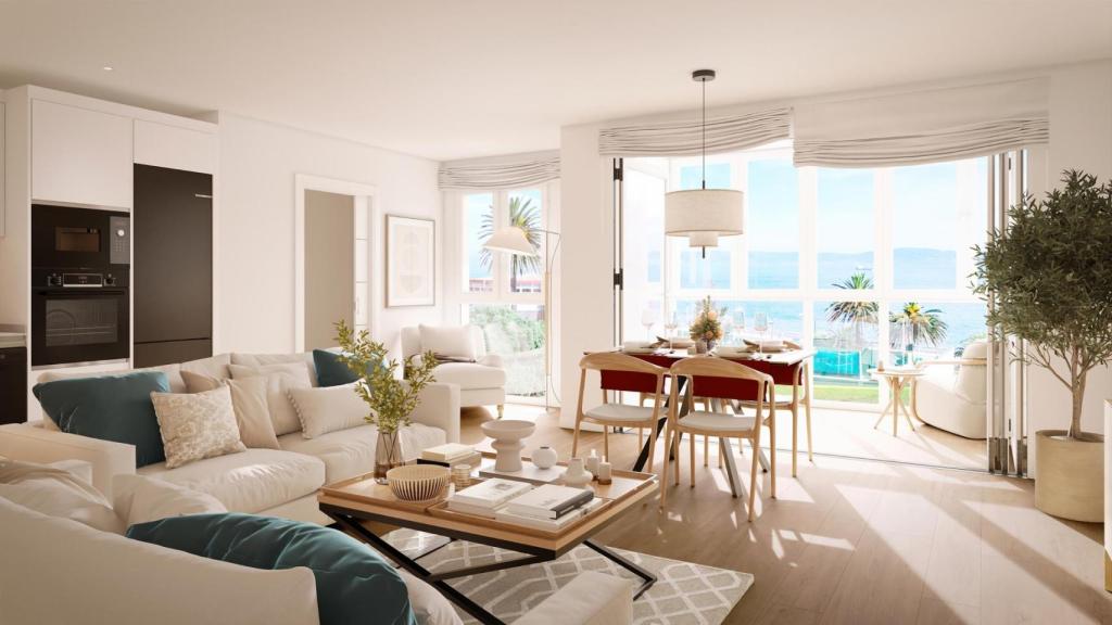 Interior vivienda en Residencial A Proa
