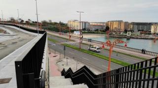 Nuevo mirador de San Amaro, con vistas a la playa, en la zona donde se construirán viviendas.