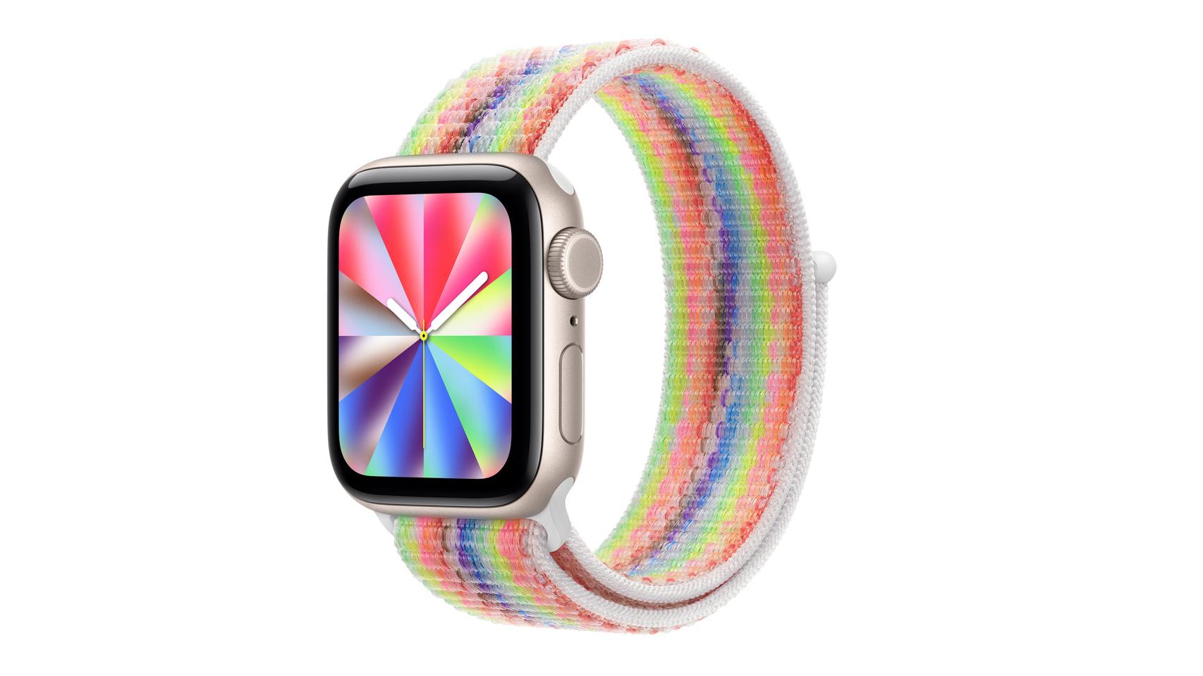 Apple Watch con la nueva correa del Orgullo
