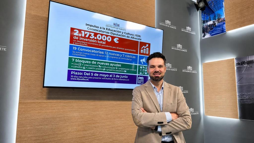 Miguel Zamora, diputado de Educación y Cultura de la Diputación de Albacete.