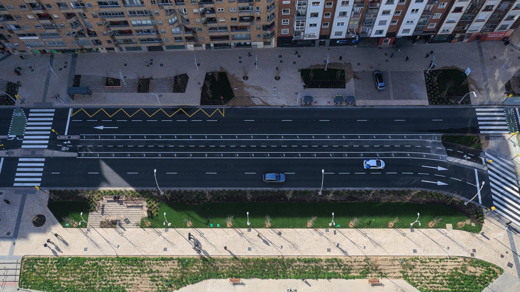 Fase 3 de la avenida Navarra, en Zaragoza.