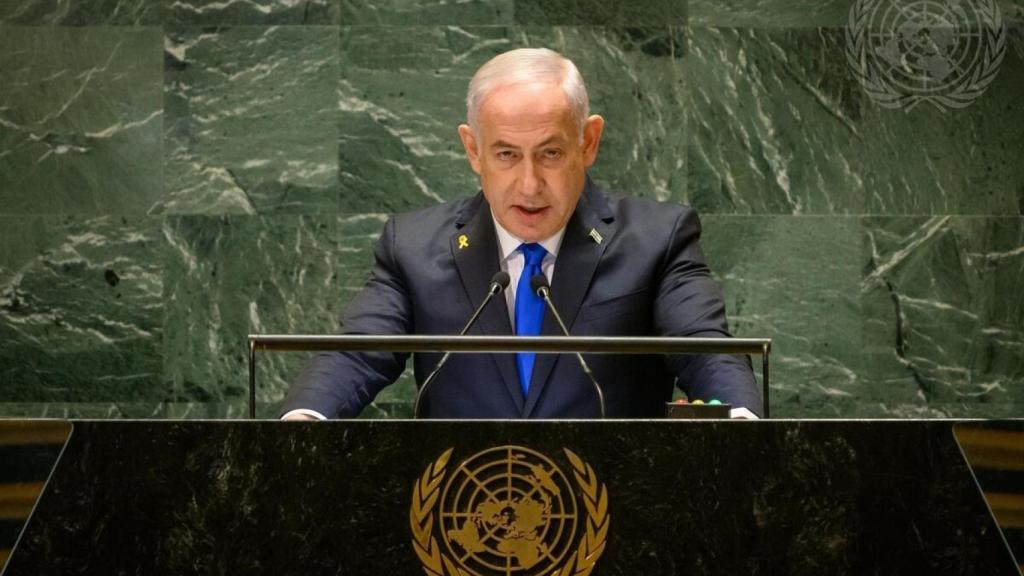 Netanyahu, en la Asamblea de Naciones Unidas, el pasado septiembre.