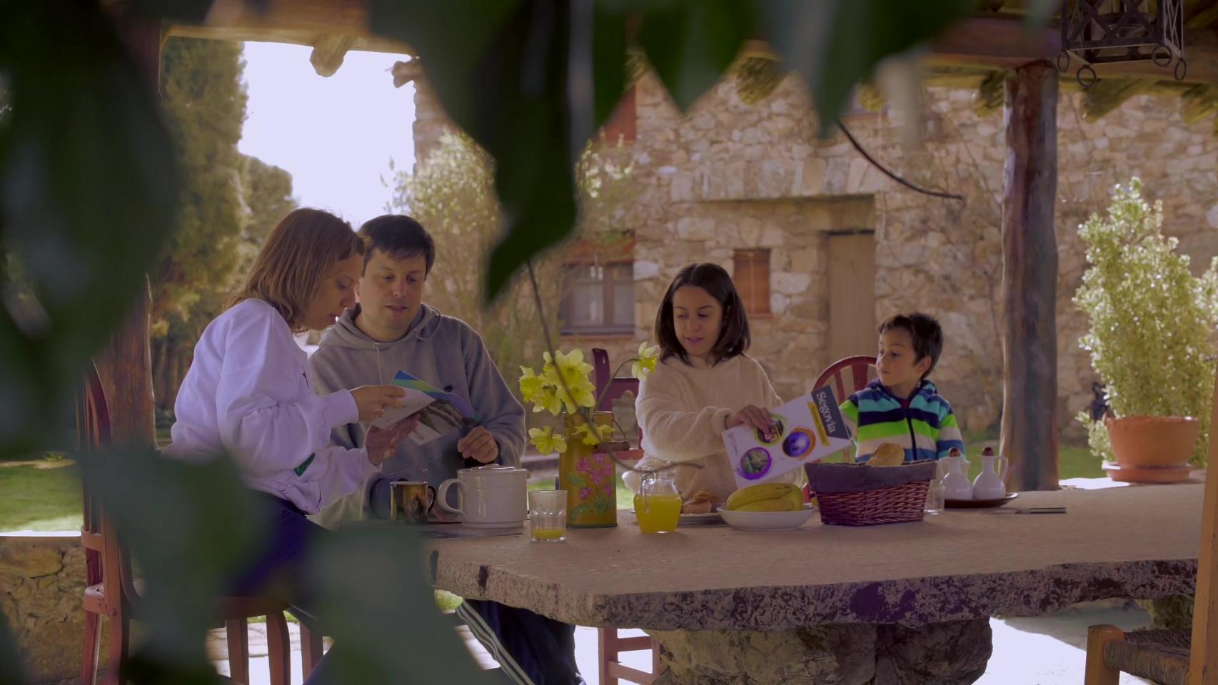 Imagen de archivo de turismo familiar en la provincia de Segovia.