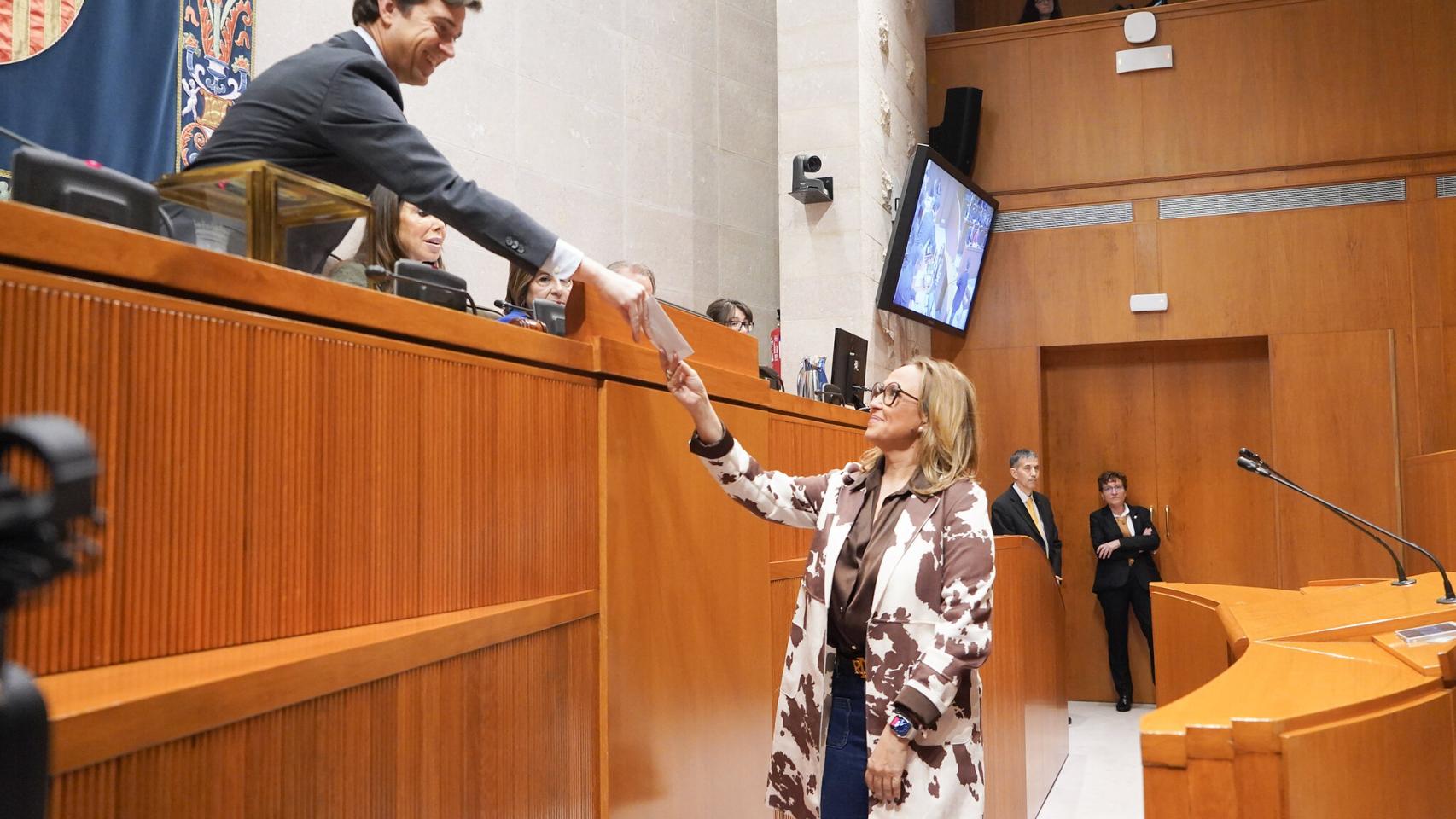 Mayte Pérez, en marzo de 2025 tras ser elegida senadora autonómica.