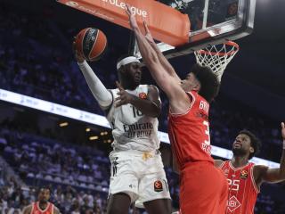 Garuba, durante uno de los partidos de la serie ante el Hapoel de Tel Aviv.