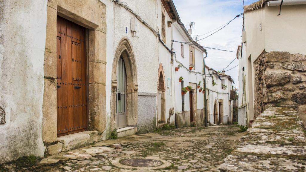 Calle en el casco antiguo de Albuquerque.