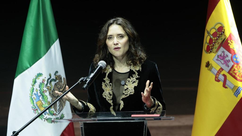 La presidenta madrileña, Isabel Díaz Ayuso, este lunes en Ciudad de México.
