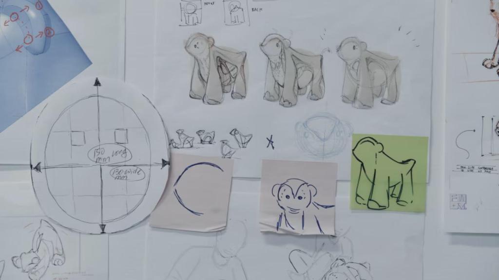 Bocetos del diseño de Familiar