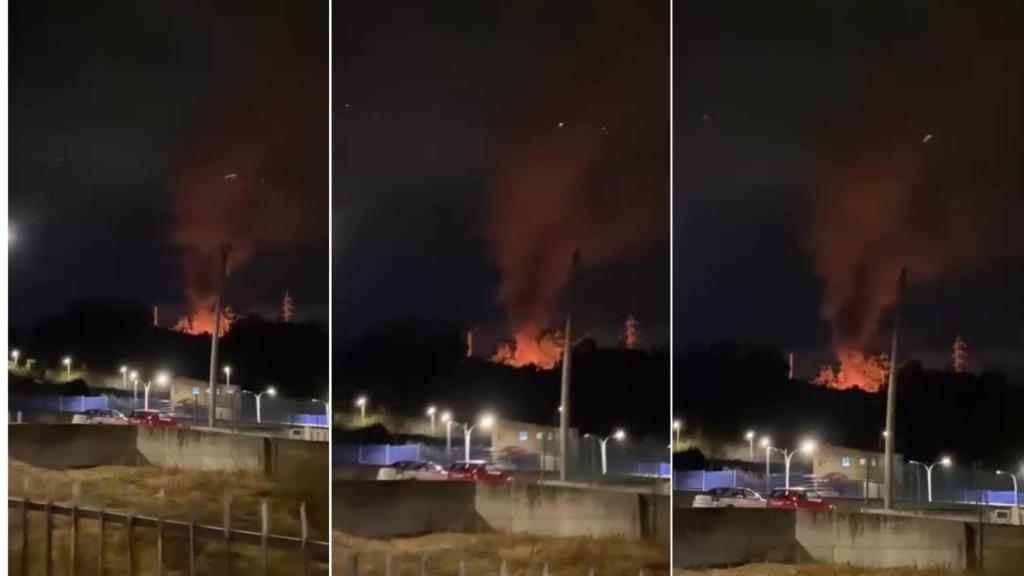 Incendio forestal en As Rañas.