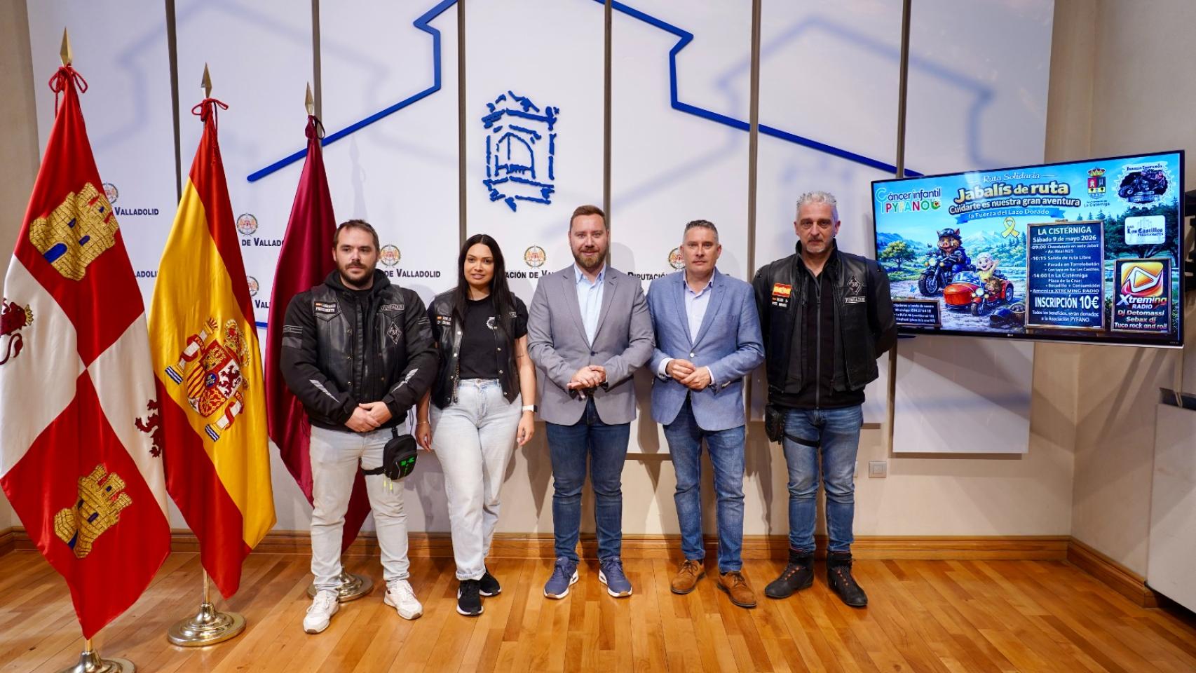 La Cistérniga presenta la ruta motera solidaria con el cáncer infantil.