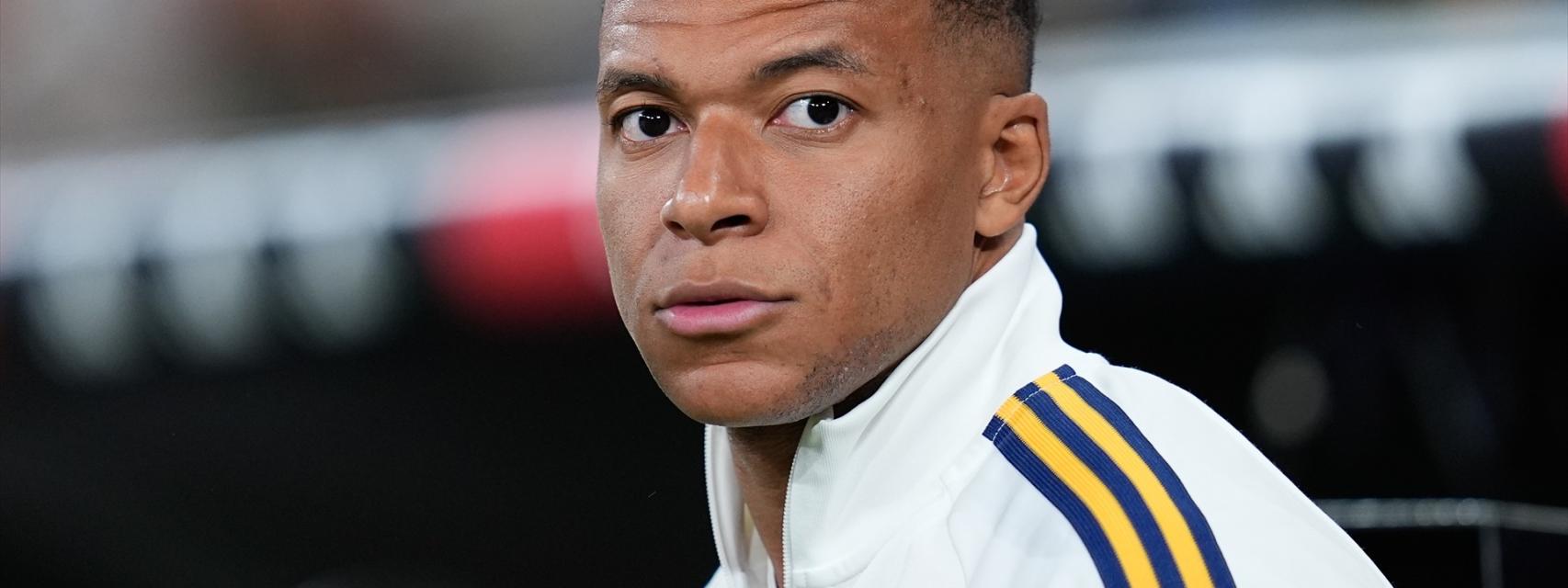Kylian Mbappé, antes de un partido con el Real Madrid