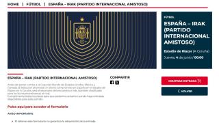Imagen de la pantalla de venta.