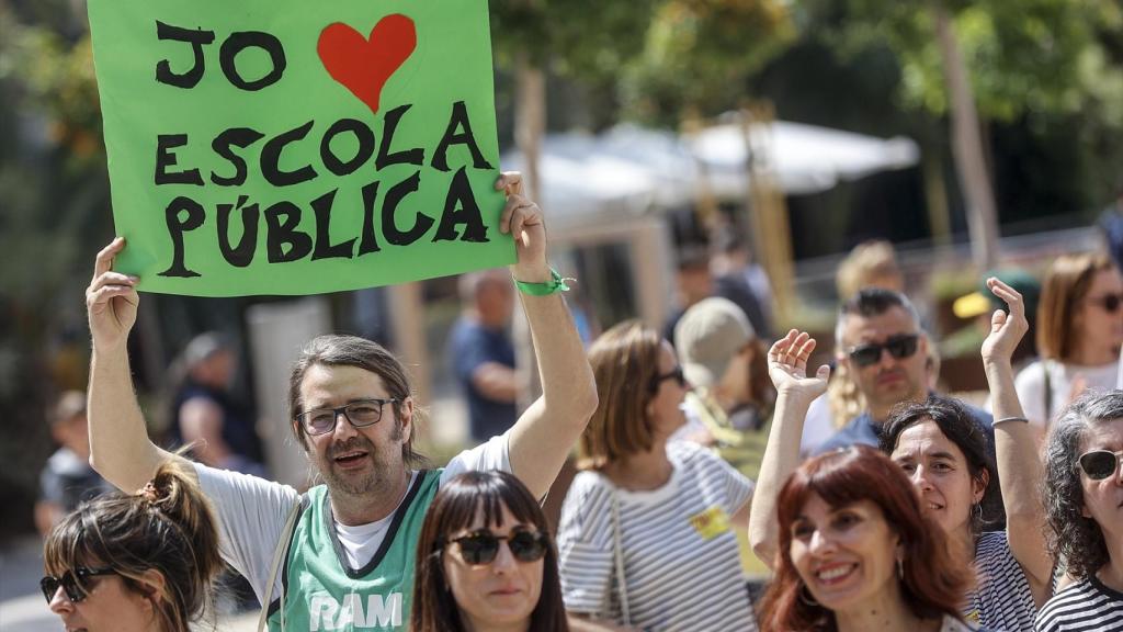 Manifestación por la escuela pública. Rober Solsona / Europa Press