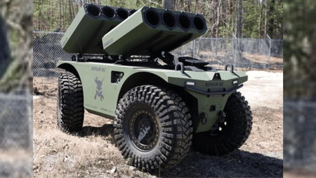 El vehículo terrestre no tripulado (UGV) RIPSAWTM M1.