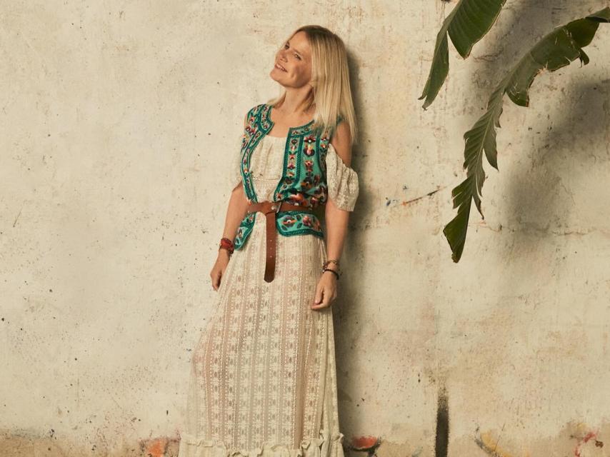El chaleco que ha diseñado Eugenia en colaboración con Antik Batik.