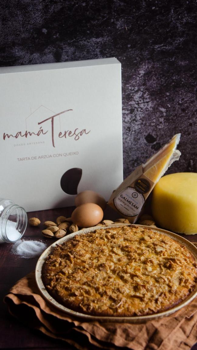 La Tarta de Arzúa con queixo de Mamá Teresa.