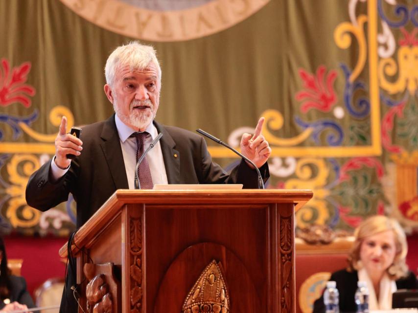 Mateo Valero en el acto.