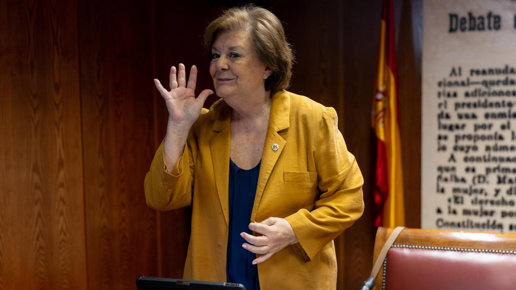 Enriqueta Chicano, presidenta del Tribunal de Cuentas. 