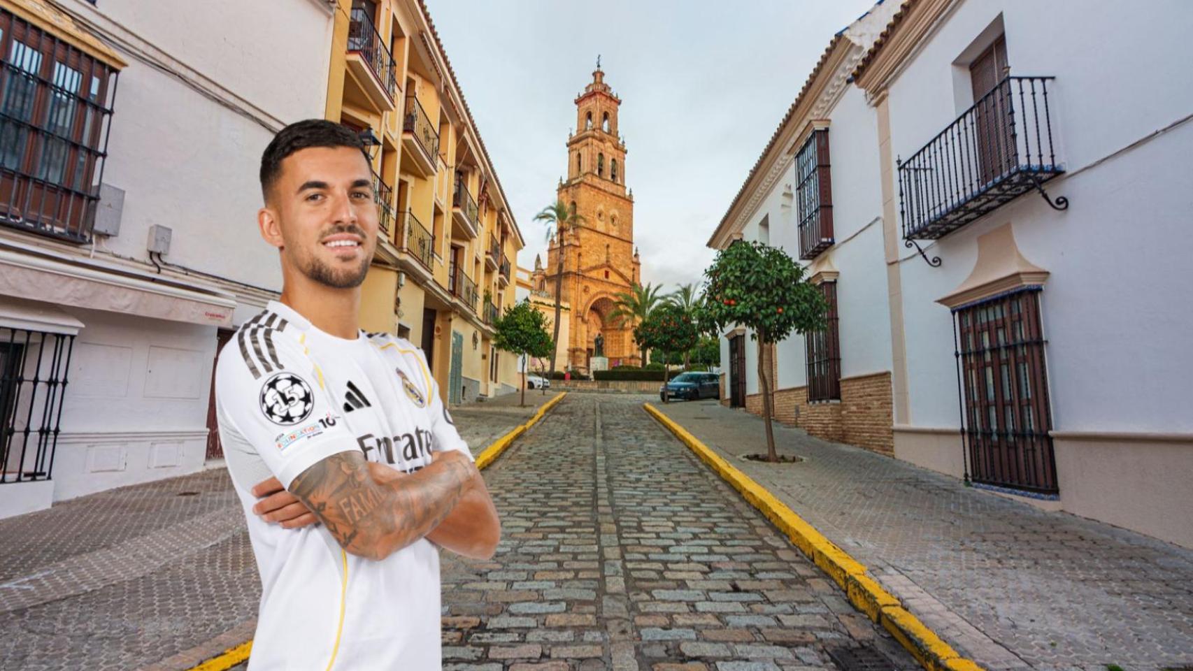 Dani Ceballos, en un fotomontaje.