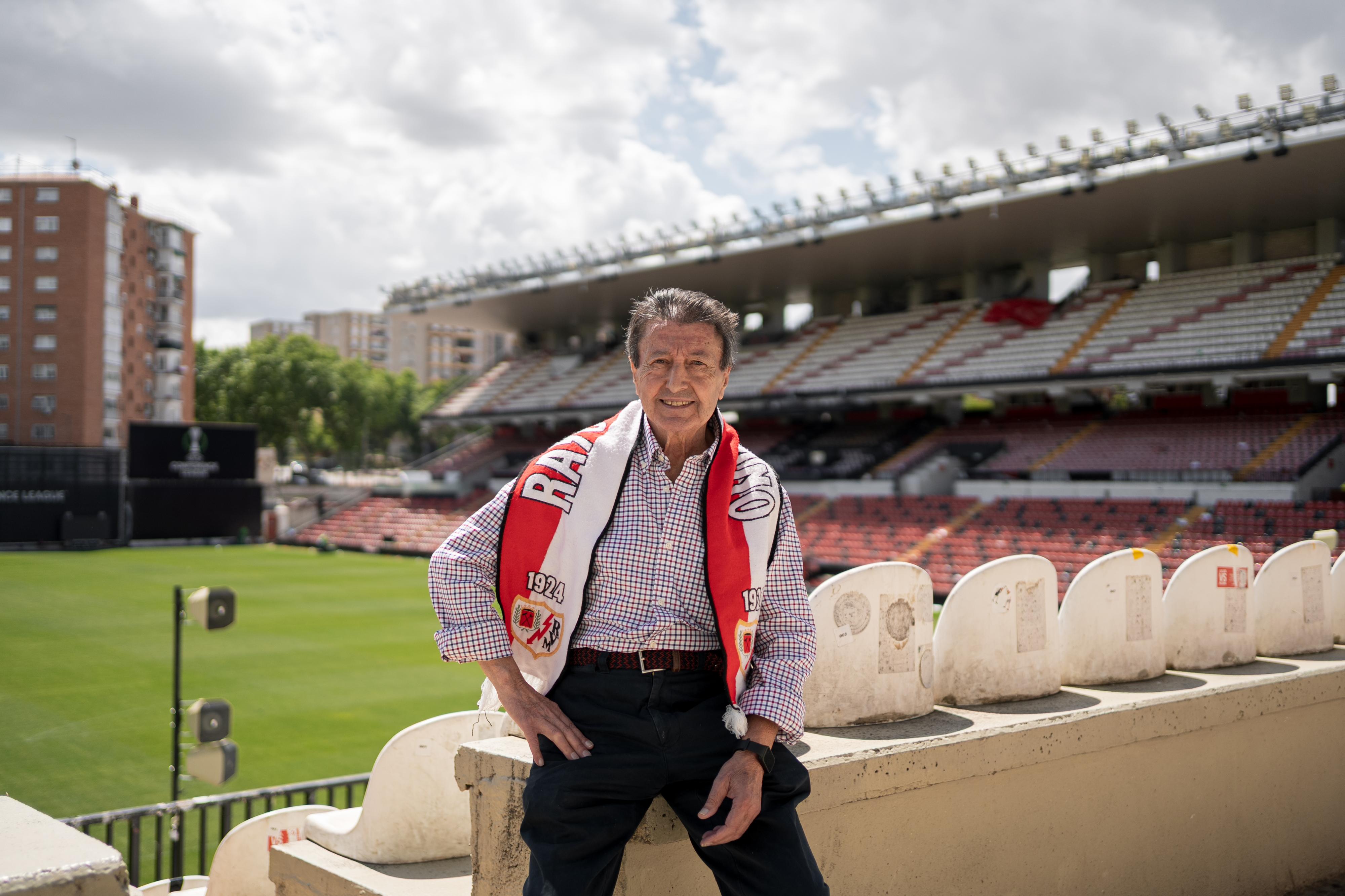 Rafael García-Navas en el Estadio del Rayo Vallecano