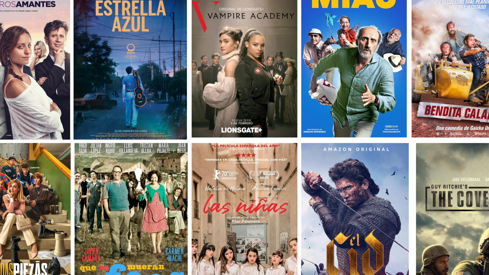 Algunas de las películas y series rodadas en Zaragoza.