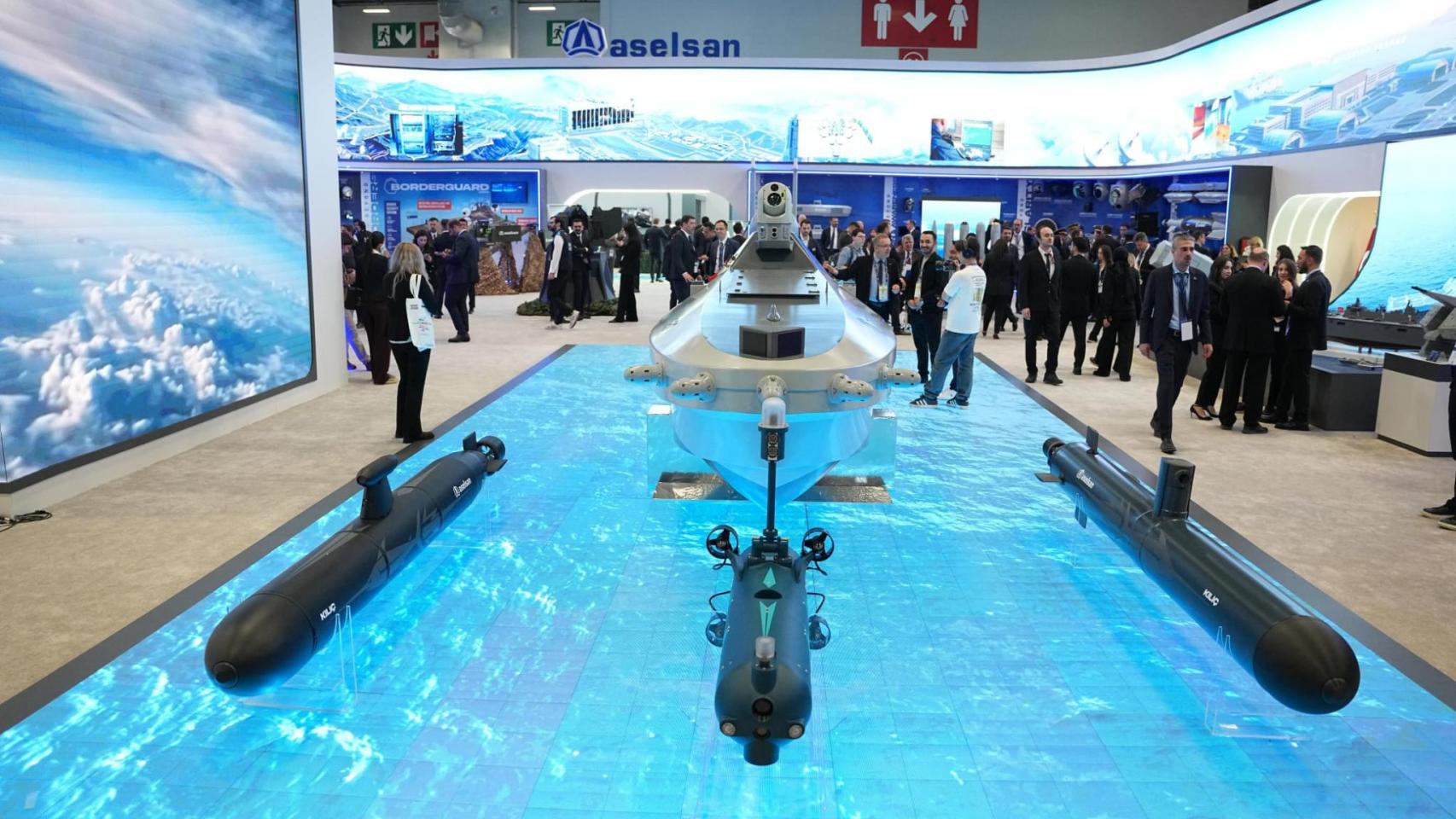 Familia de drones submarinos Kilic junto al Tufan