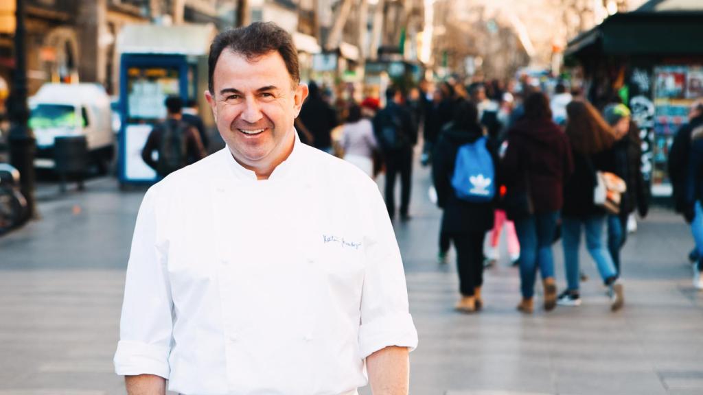 El chef vasco Martin Berasategui en Barcelona.