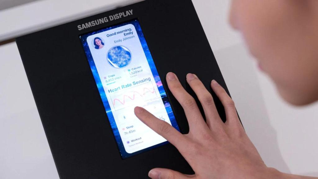 La nueva pantalla con sensores de salud integrados de Samsung