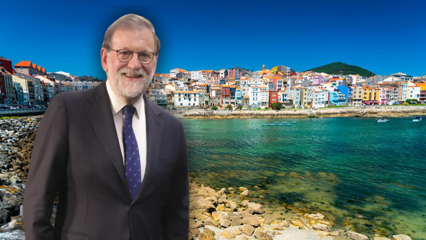 Rajoy y Pontevedra de fondo en un montaje de JALEOS. 