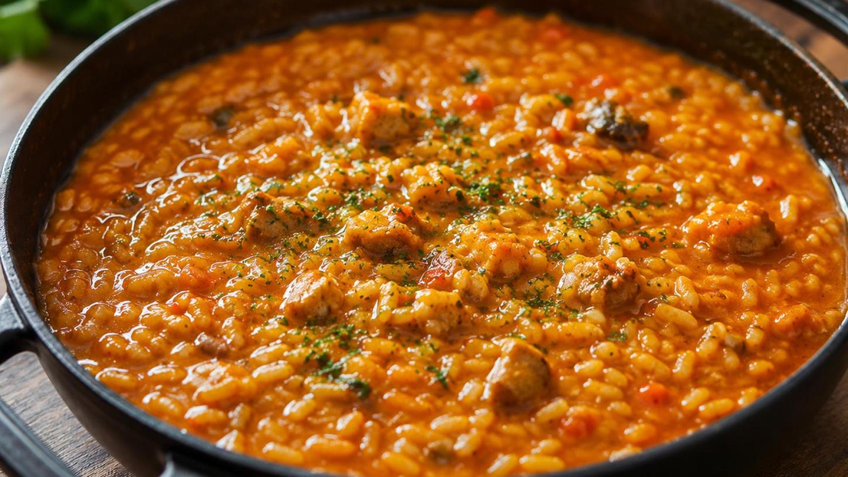Un arroz meloso.