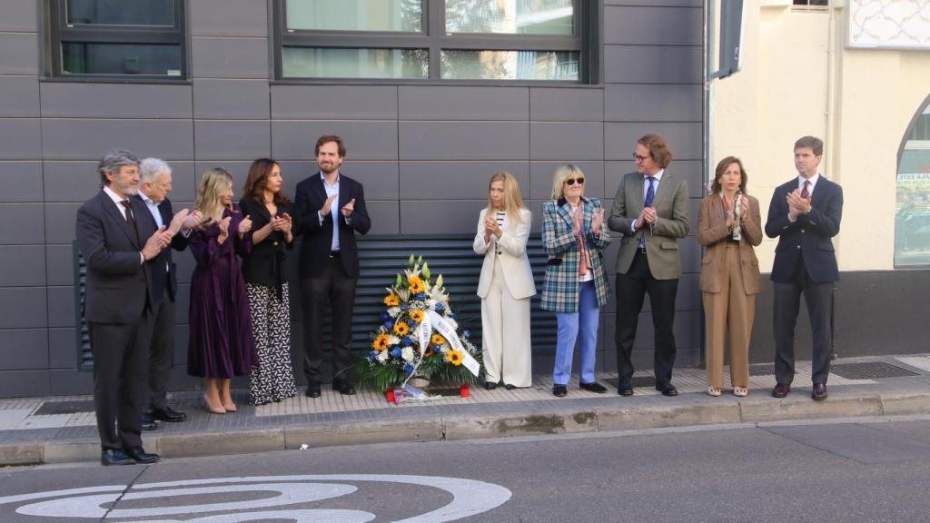 Ofrenda floral del PP aragonés a Manuel Giménez Abad