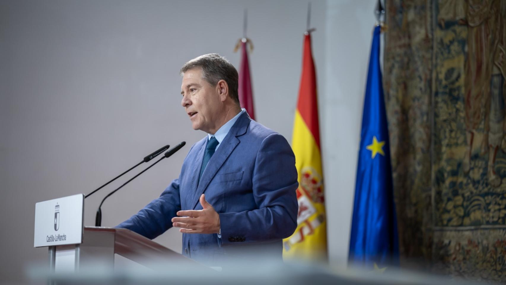 Emiliano García-Page es el presidente de Castilla-La Mancha.