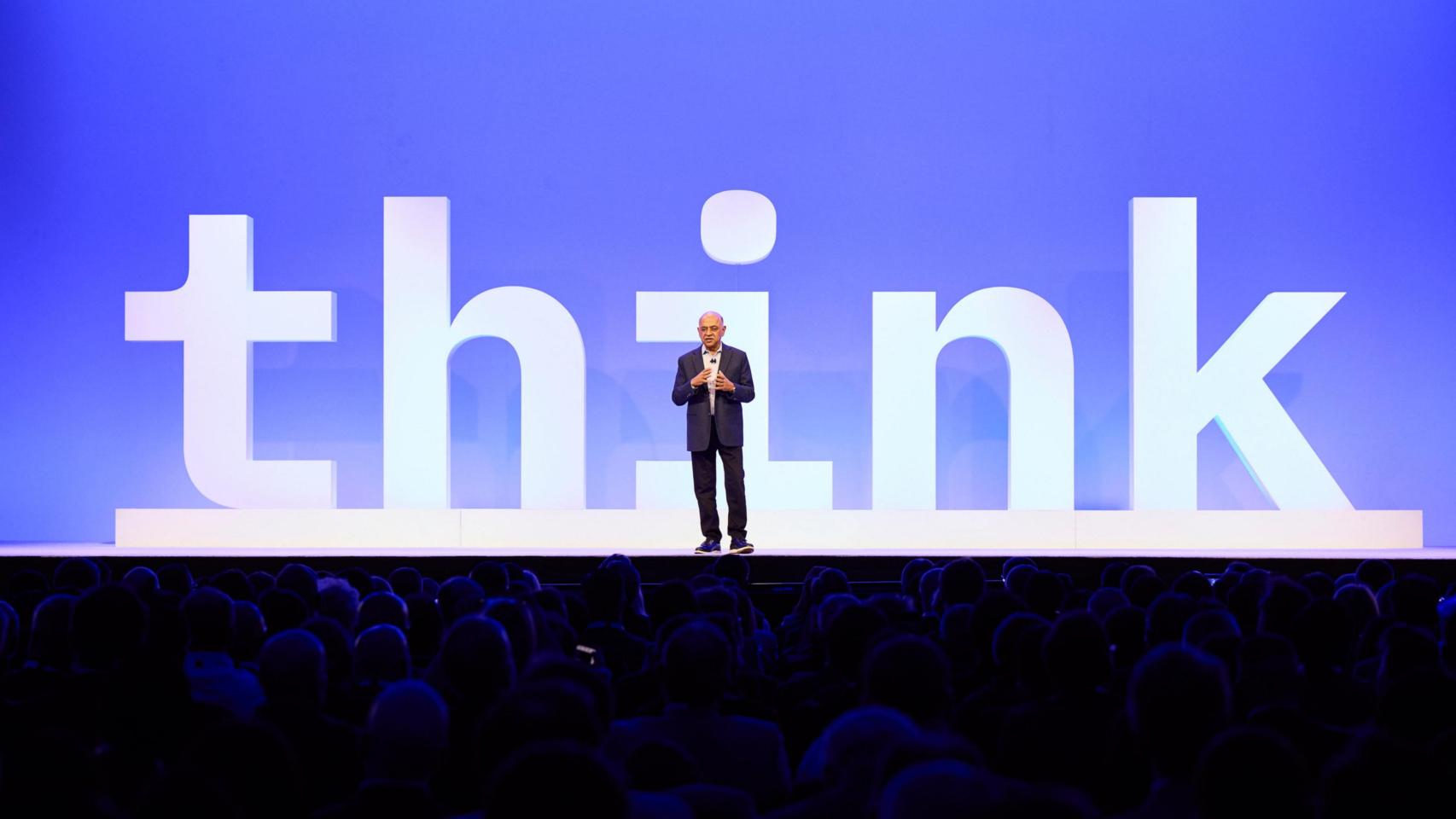 Arvind Krishna, presidente y CEO de IBM, durante su intervención en 'Think 2026'.