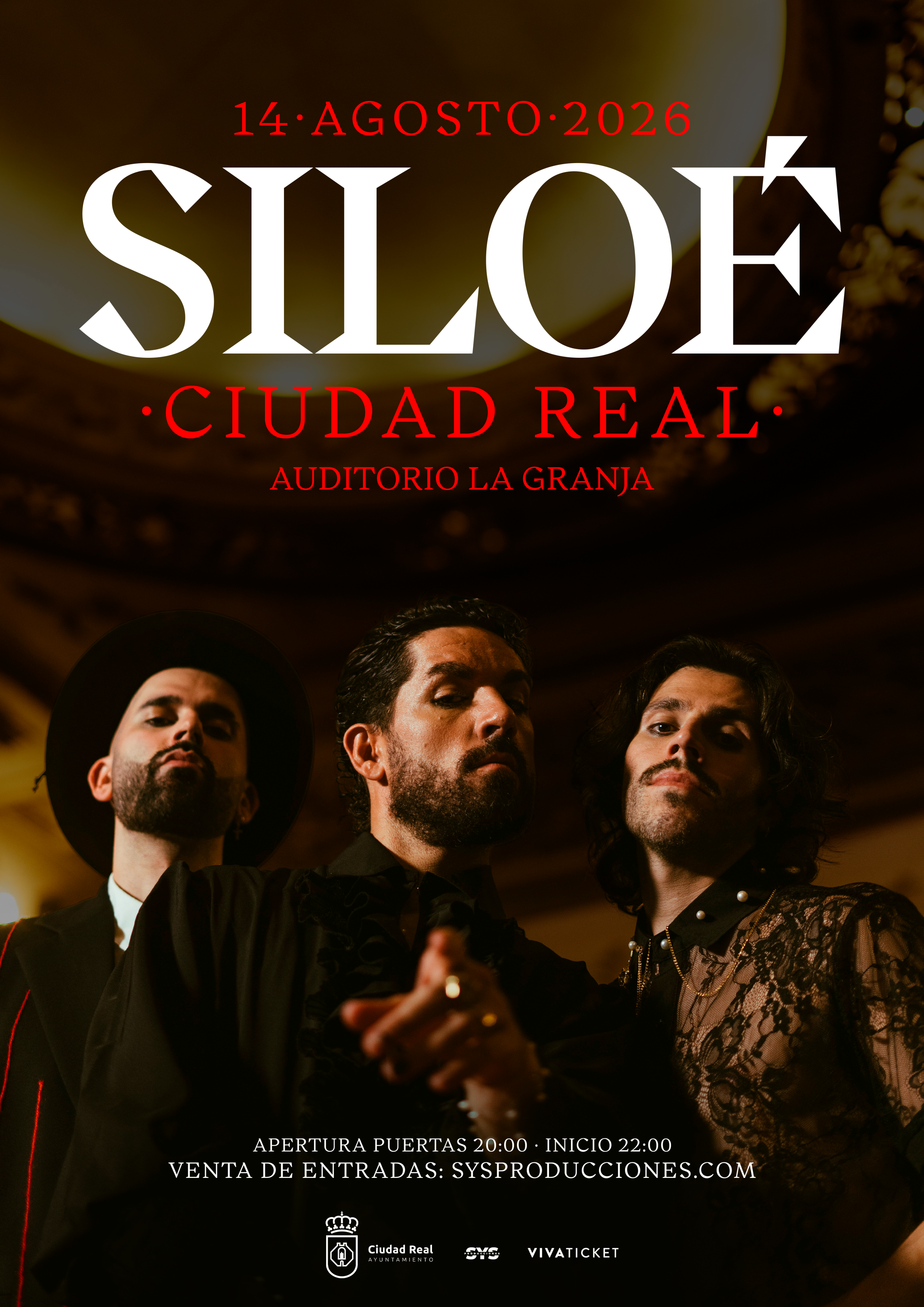 Cartel del concierto de Siloé en Ciudad Real.