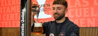 Alejo Fuenteseca, ganador de la séptima edición del Certamen de Servicio de Cerveza Estrella Galicia