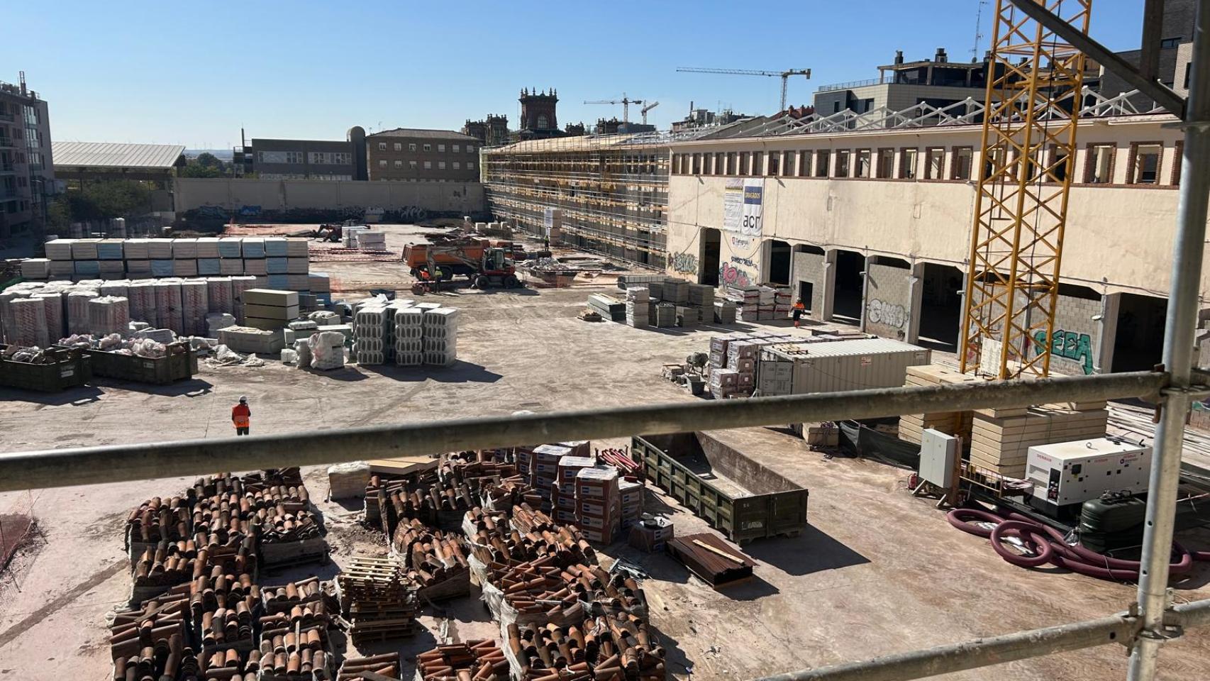 La antigua fabrica de Giesa en obras para convertirse en Distrito 7.