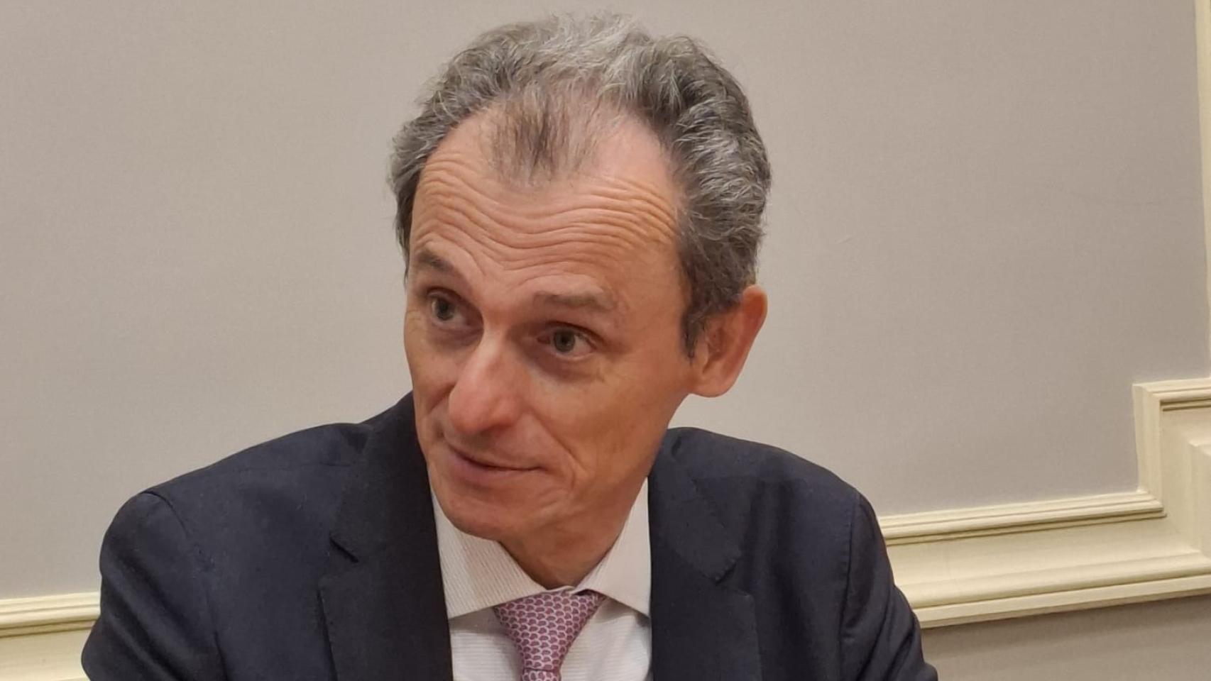 Pedro Duque, presidente de Hispasat, durante una entrevista con EL ESPAÑOL de Castilla-La Mancha. 